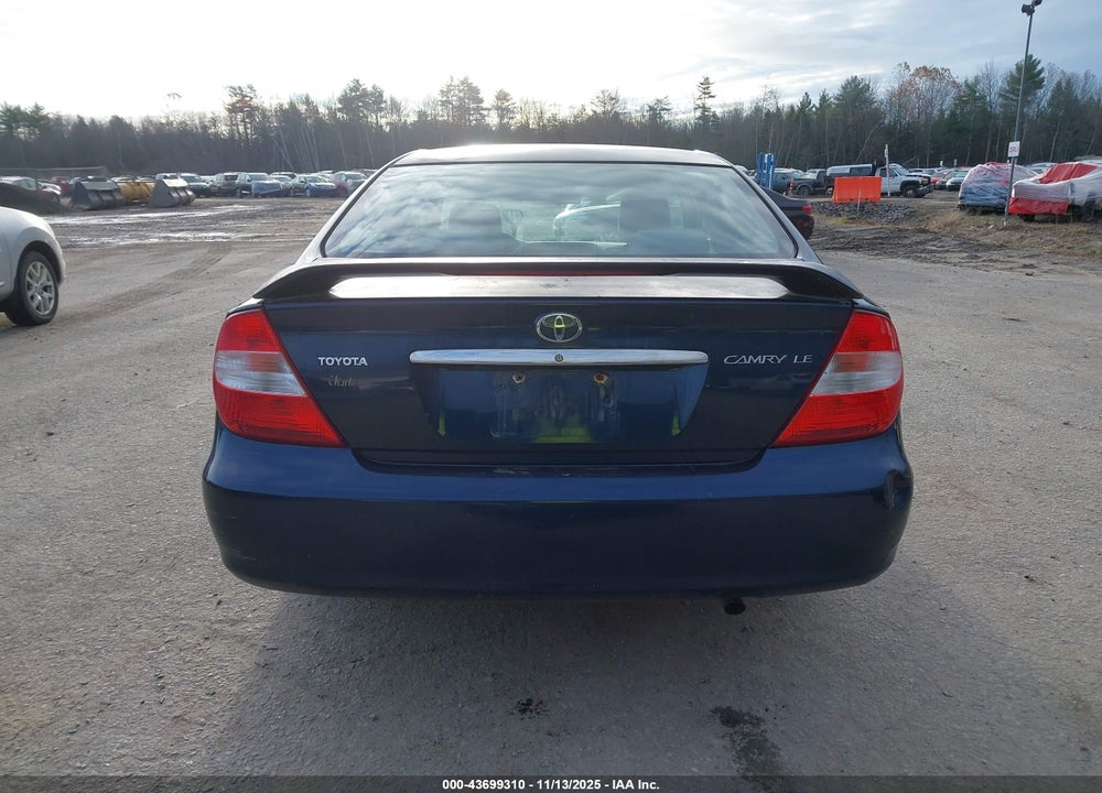 2003 TOYOTA CAMRY LE VIN: 4T1BE32K63U247154