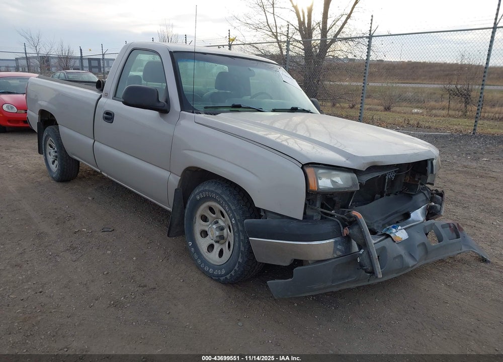 2005 CHEVROLET SILVERADO 1500 WORK TRUCK VIN: 1GCEC14X95Z253704