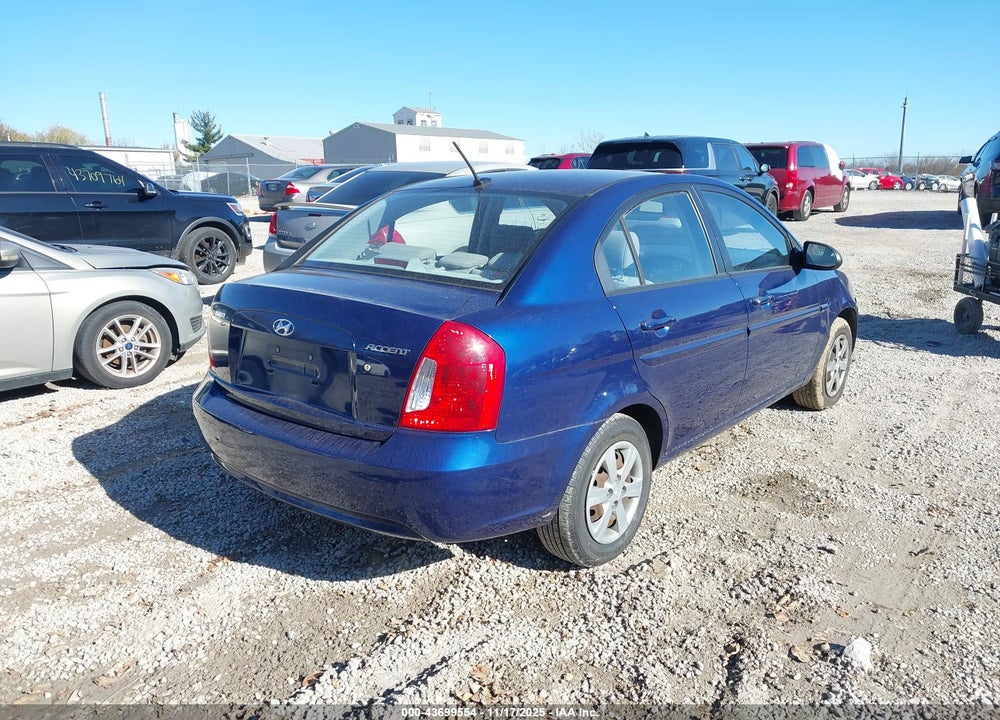 2008 HYUNDAI ACCENT GLS VIN: KMHCN46C68U250298