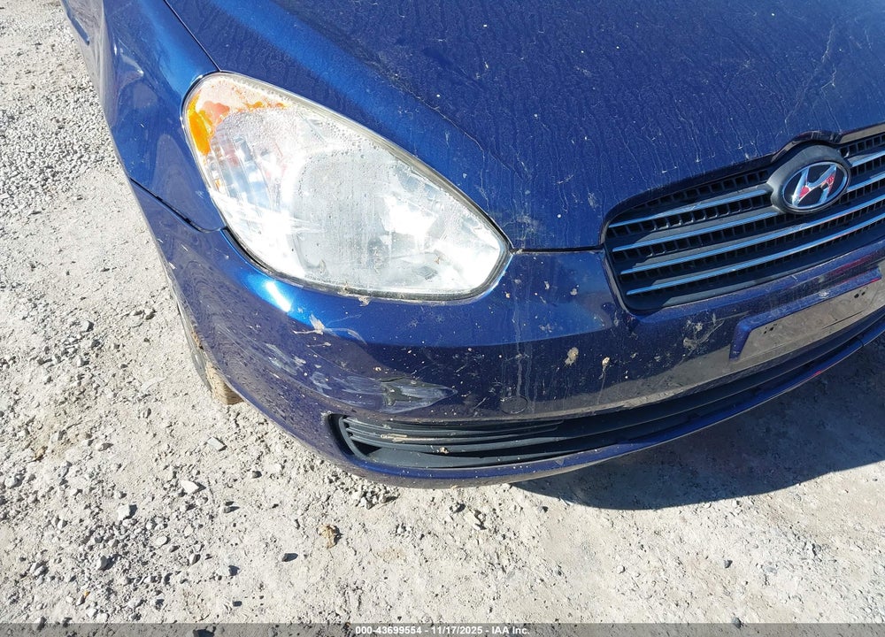 2008 HYUNDAI ACCENT GLS VIN: KMHCN46C68U250298