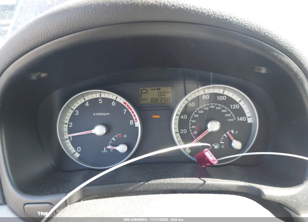 2008 HYUNDAI ACCENT GLS VIN: KMHCN46C68U250298