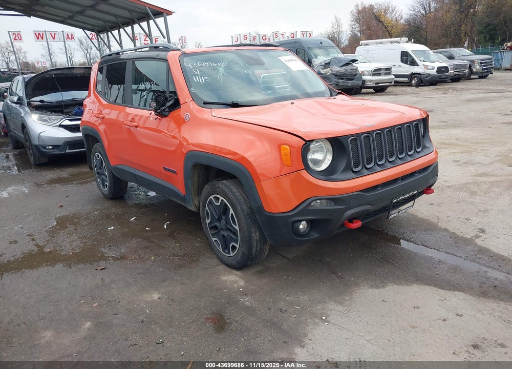 2015 JEEP RENEGADE TRAILHAWK VIN: ZACCJBCT5FPB47140