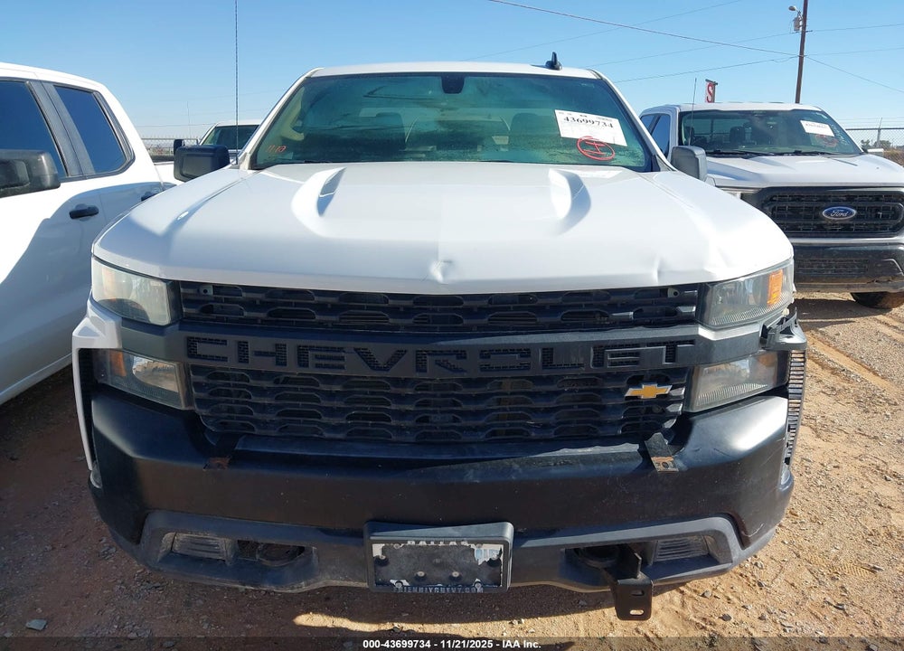 2021 CHEVROLET SILVERADO 1500 4WD STANDARD BED WT VIN: 1GCRYAEF5MZ322685