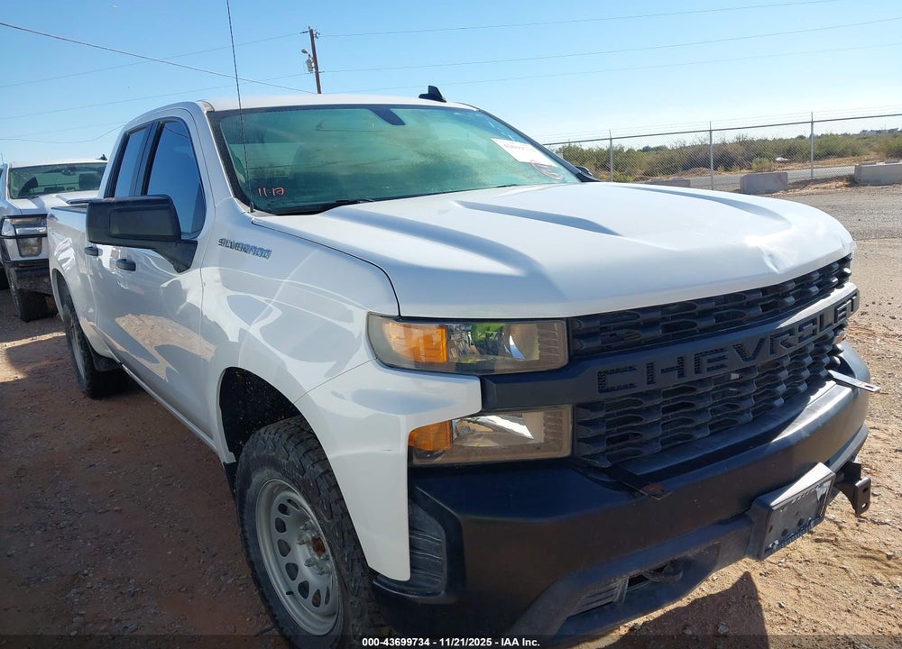 2021 CHEVROLET SILVERADO 1500 4WD STANDARD BED WT VIN: 1GCRYAEF5MZ322685