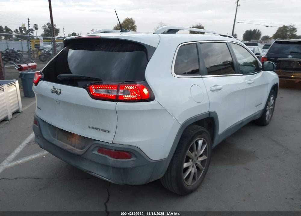 2014 JEEP CHEROKEE LIMITED VIN: 1C4PJMDB0EW108752