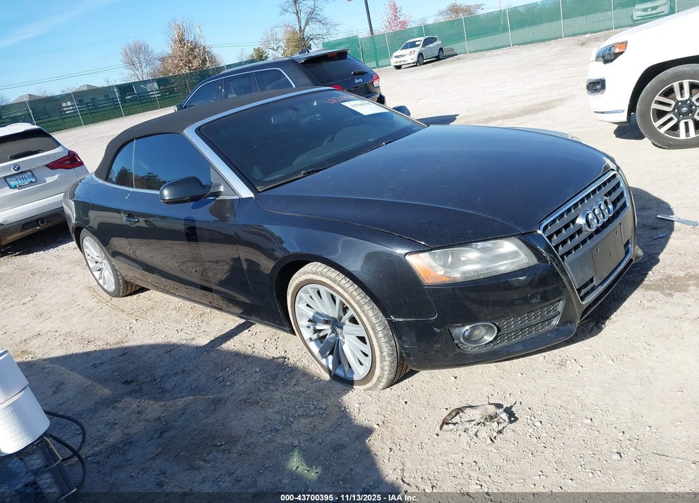2012 AUDI A5 2.0T PREMIUM VIN: WAULFAFH3CN004918