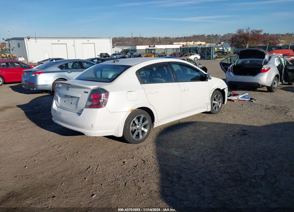 2012 NISSAN SENTRA 2.0 SR VIN: 3N1AB6AP9CL638965