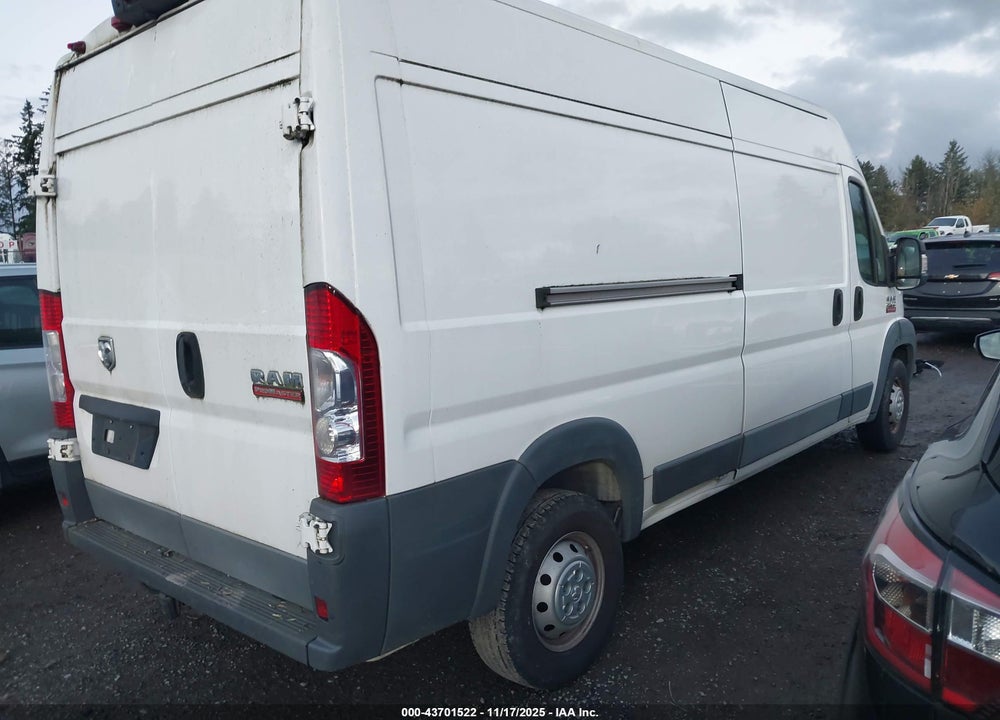 2017 RAM PROMASTER 2500 HIGH ROOF 159 WB VIN: 3C6TRVDGXHE544121