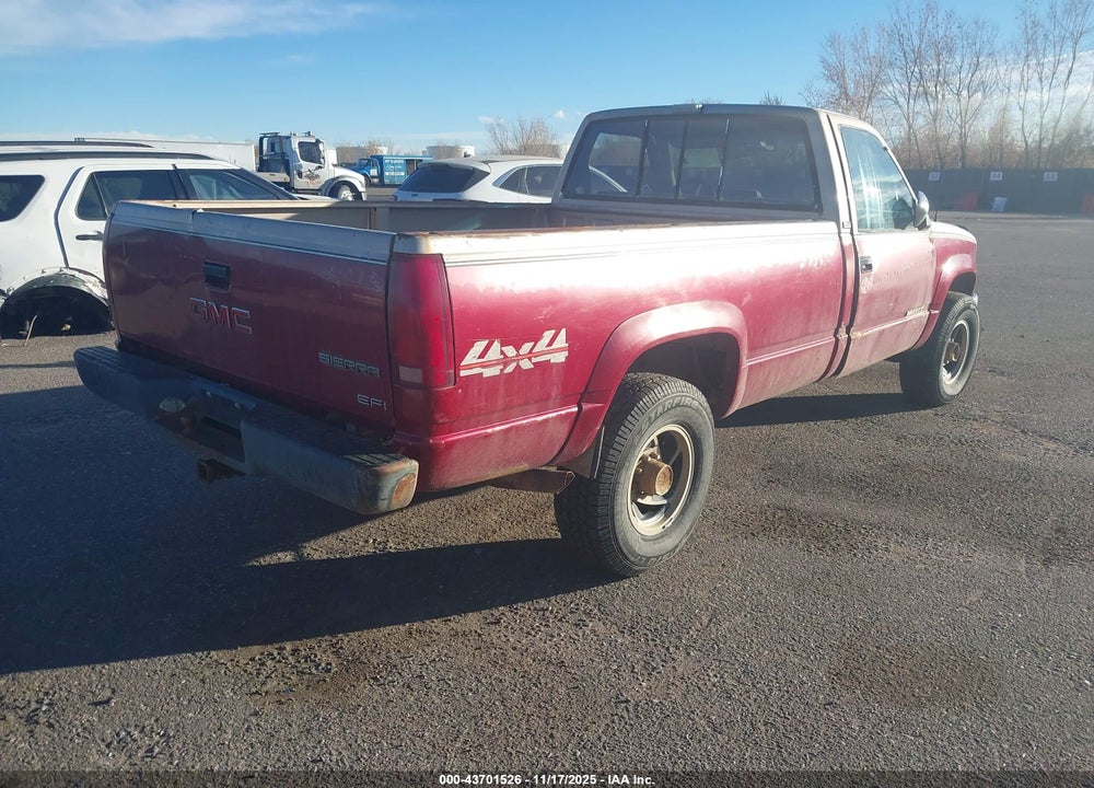 1991 GMC SIERRA K2500 VIN: 1GTGK24N2ME511003
