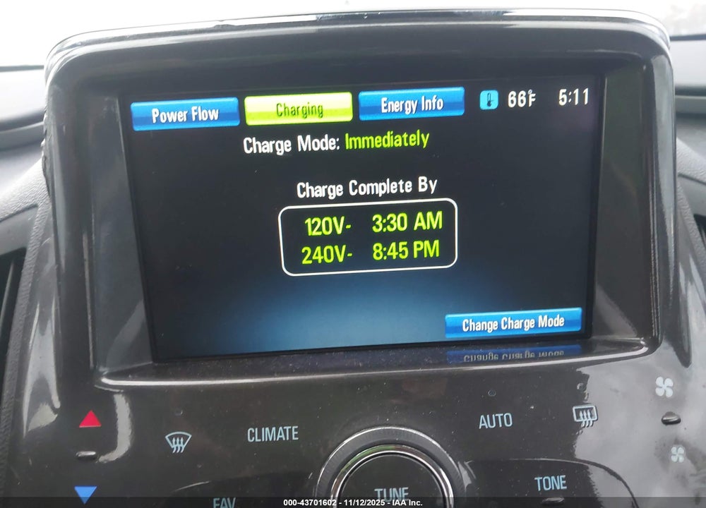 2012 CHEVROLET VOLT VIN: 1G1RH6E42CU127286
