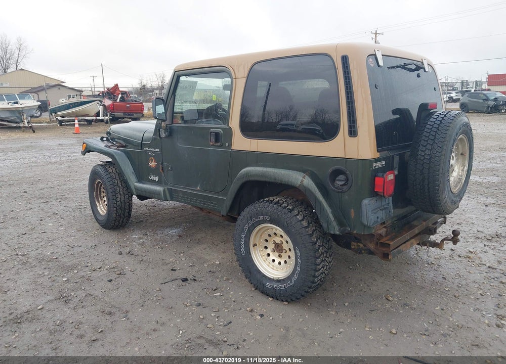 1998 JEEP WRANGLER SAHARA VIN: 1J4FY49S1WP744005