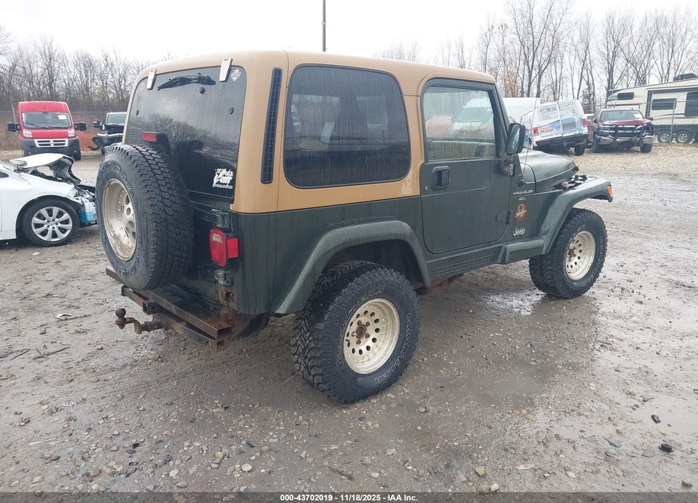 1998 JEEP WRANGLER SAHARA VIN: 1J4FY49S1WP744005