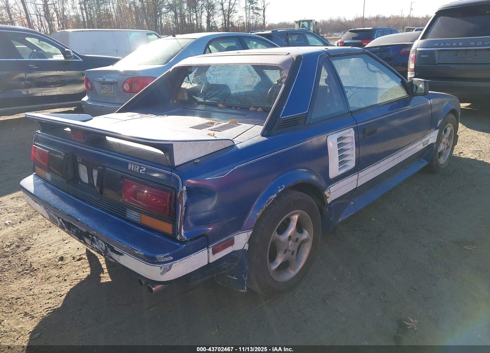 1988 TOYOTA MR2 T-BAR VIN: JT2AW15J6J0139022