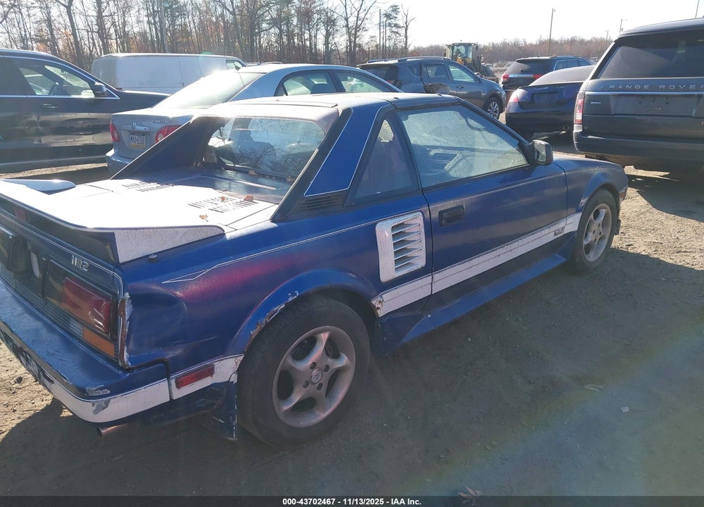 1988 TOYOTA MR2 T-BAR VIN: JT2AW15J6J0139022
