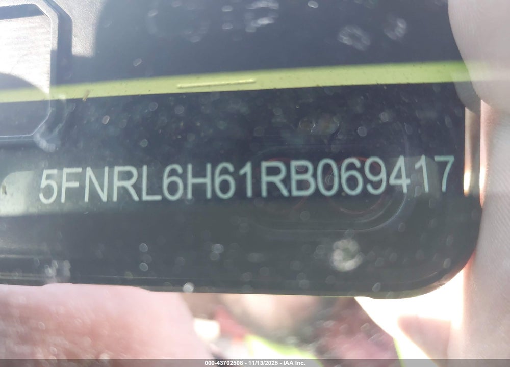 2024 HONDA ODYSSEY EX-L VIN: 5FNRL6H61RB069417