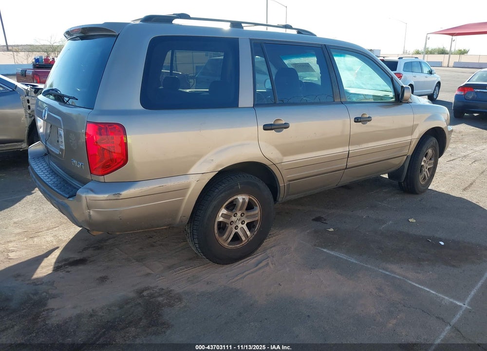 2003 HONDA PILOT EX-L VIN: 2HKYF18543H584594