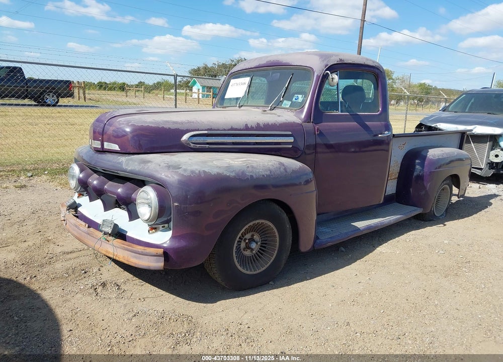 1951 FORD F1 VIN: F1H1NR10732