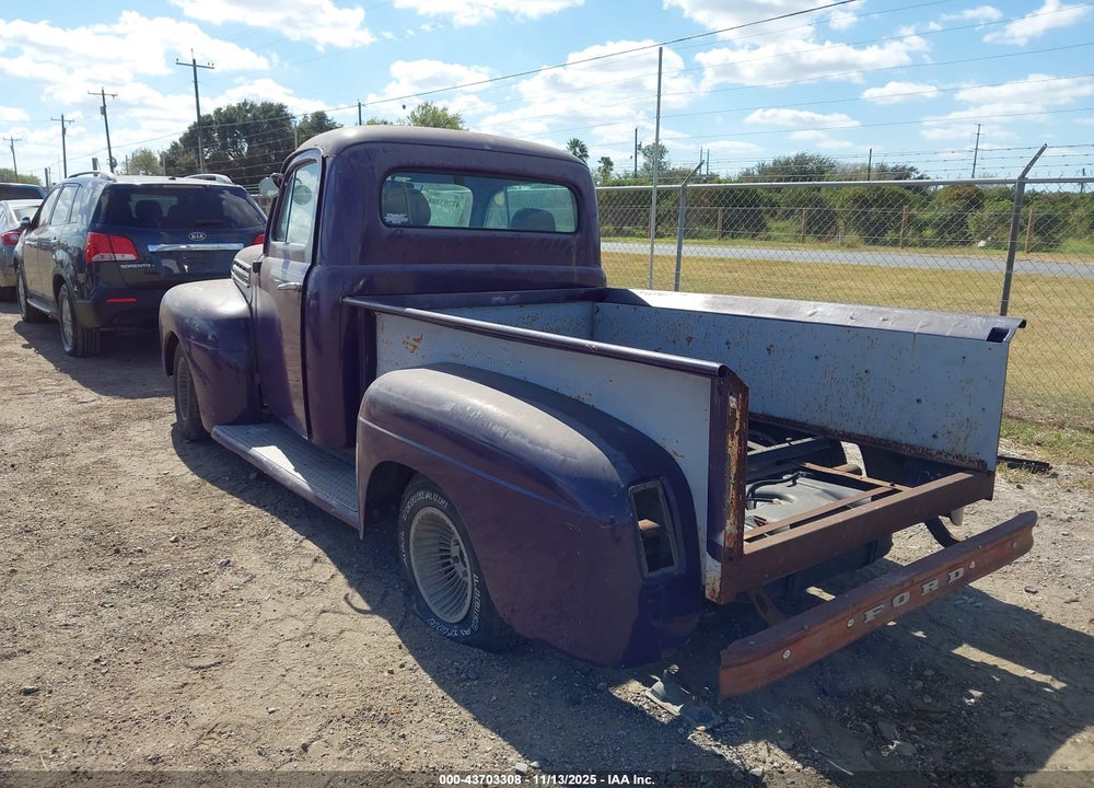 1951 FORD F1 VIN: F1H1NR10732