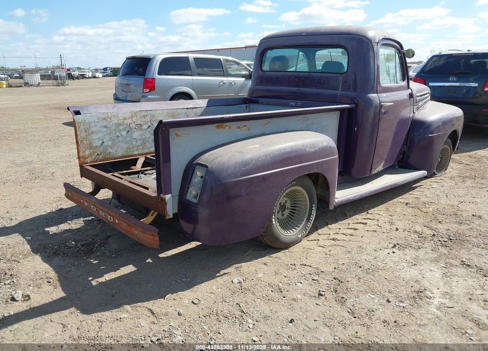 1951 FORD F1 VIN: F1H1NR10732