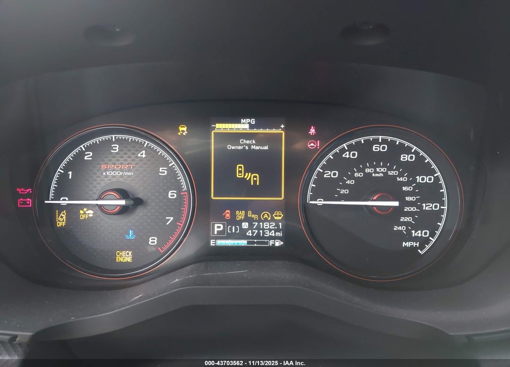 2021 SUBARU FORESTER SPORT VIN: JF2SKARC3MH515881