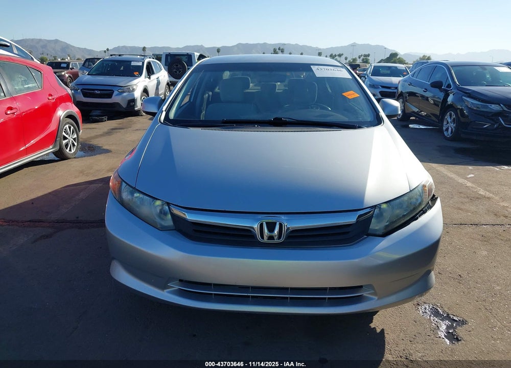 2012 HONDA CIVIC LX VIN: 2HGFB2F56CH560884