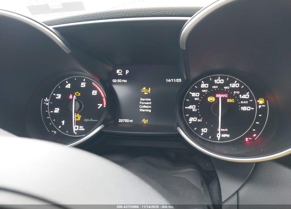 2022 ALFA ROMEO GIULIA VIN: ZARFAMBN8N7663554