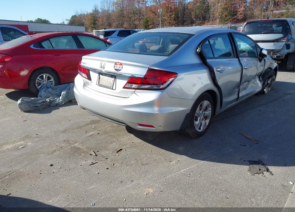 2013 HONDA CIVIC LX VIN: 19XFB2F57DE079666