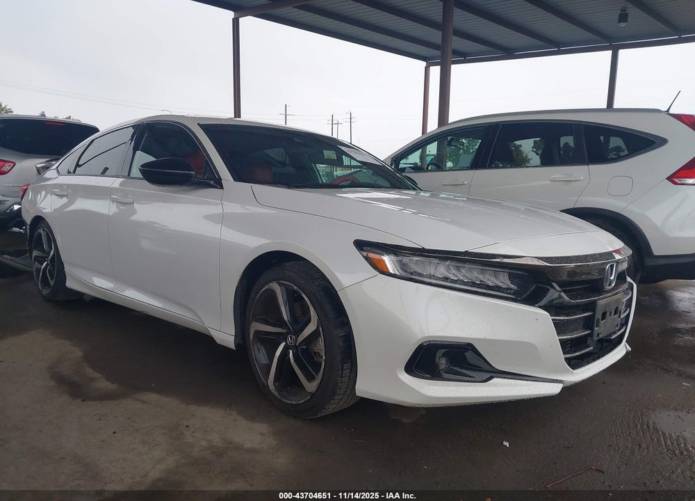 2021 HONDA ACCORD SPORT VIN: 1HGCV1F3XMA038598