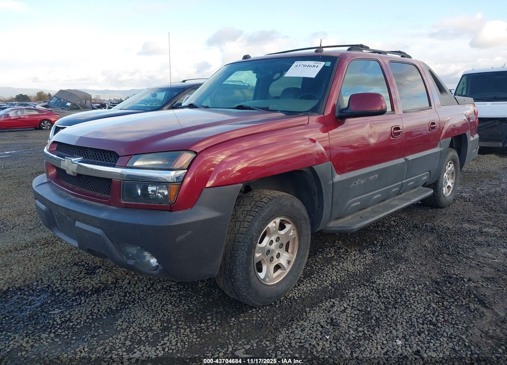 2004 CHEVROLET AVALANCHE 1500 VIN: 3GNEK12T14G167876