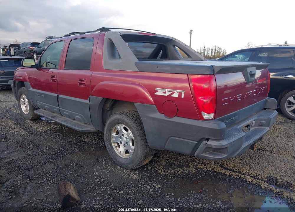 2004 CHEVROLET AVALANCHE 1500 VIN: 3GNEK12T14G167876