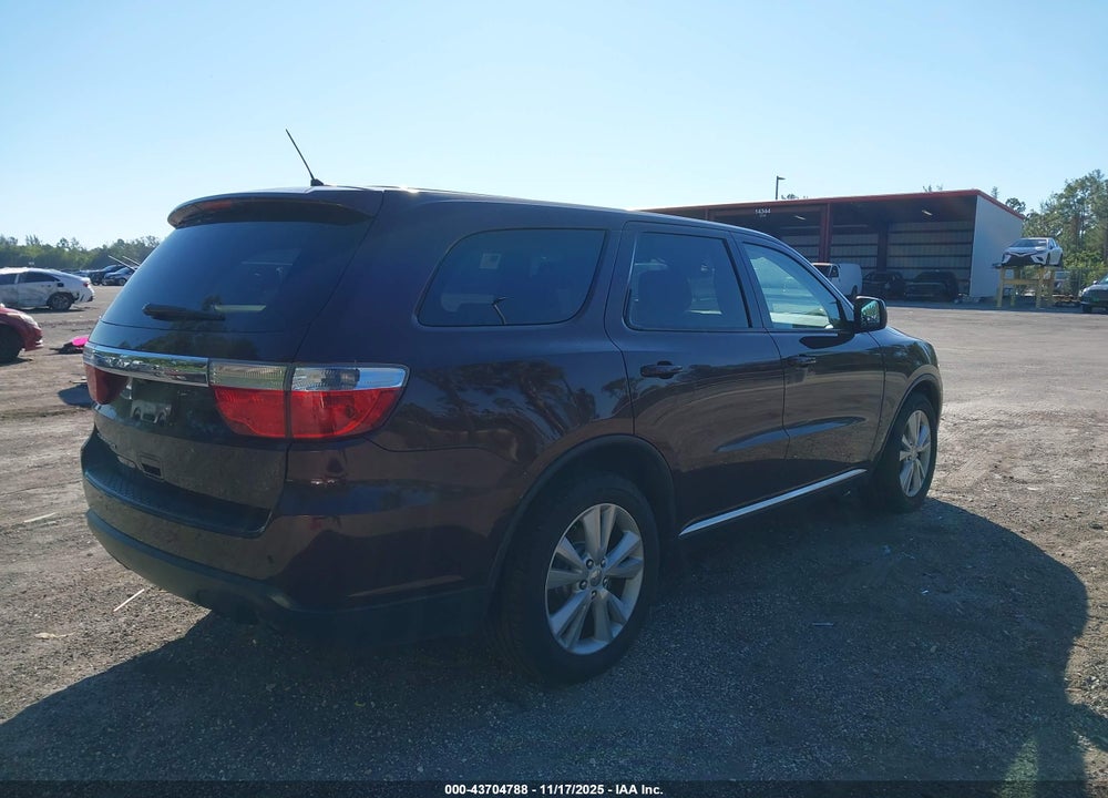 2012 DODGE DURANGO SXT VIN: 1C4RDHAG2CC321725