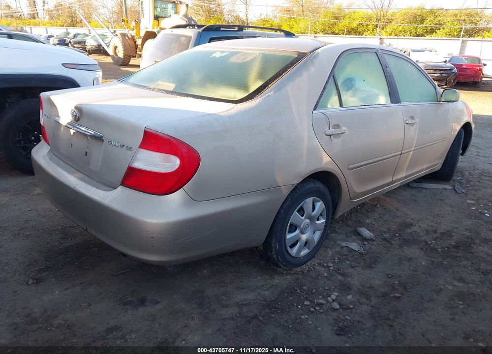 2004 TOYOTA CAMRY LE VIN: 4T1BE32K24U813053