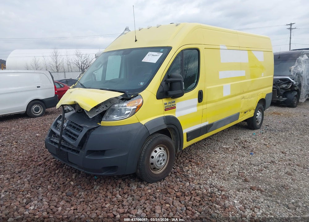 2018 RAM PROMASTER 2500 HIGH ROOF 159 WB VIN: 3C6TRVDG8JE145889