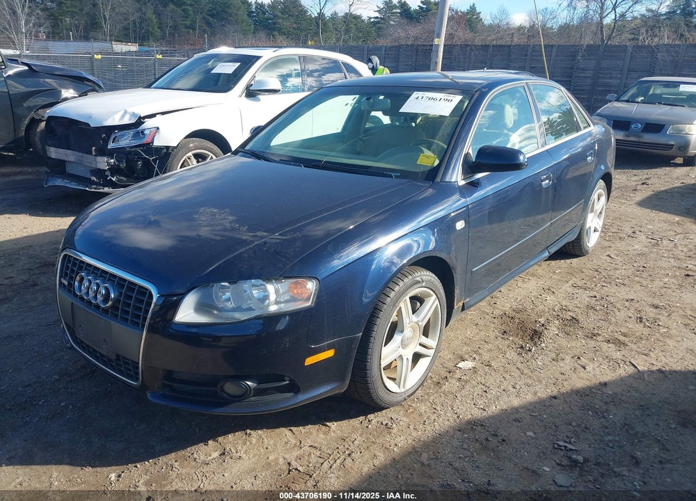 2008 AUDI A4 2.0T VIN: WAUDF78EX8A022101