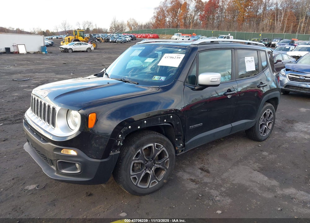 2016 JEEP RENEGADE LIMITED VIN: ZACCJBDT4GPC60559