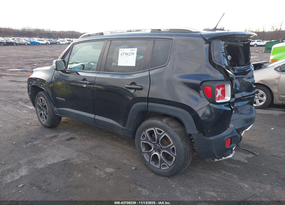 2016 JEEP RENEGADE LIMITED VIN: ZACCJBDT4GPC60559