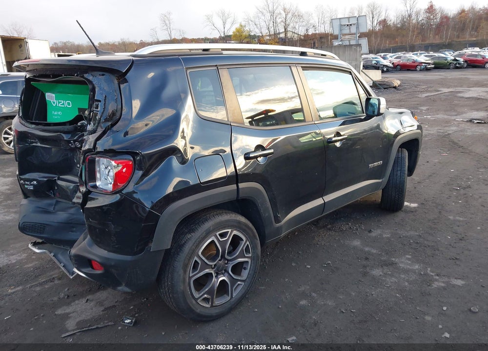 2016 JEEP RENEGADE LIMITED VIN: ZACCJBDT4GPC60559
