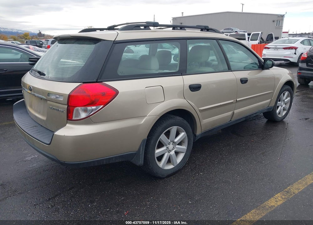 2009 SUBARU OUTBACK 2.5I VIN: 4S4BP61C897314706