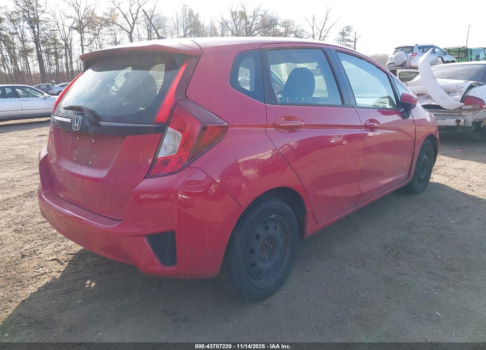 2017 HONDA FIT LX VIN: JHMGK5H54HS007277