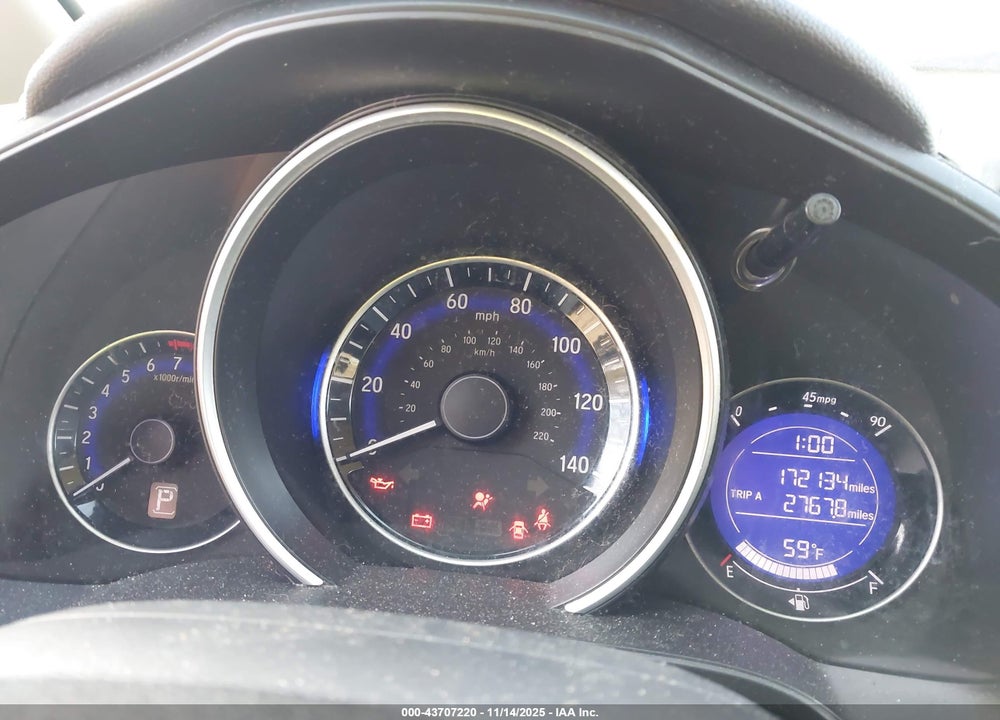 2017 HONDA FIT LX VIN: JHMGK5H54HS007277