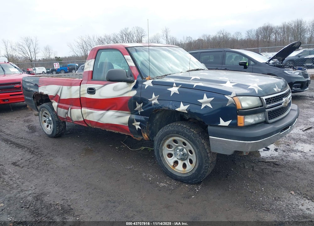 2006 CHEVROLET SILVERADO 1500 WORK TRUCK VIN: 3GCEK14X56G183381