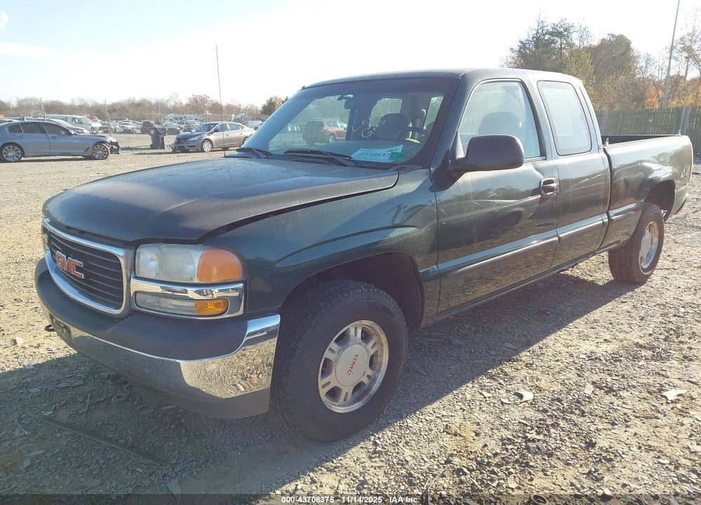 2002 GMC SIERRA 1500 SL VIN: 2GTEK19T021254060