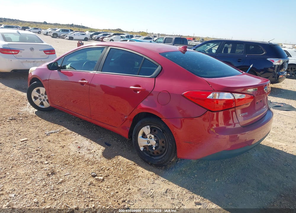 2016 KIA FORTE LX VIN: KNAFK4A66G5610039
