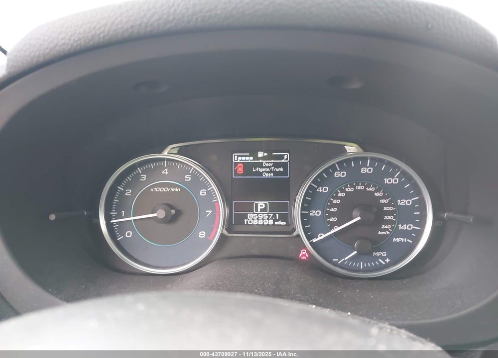 2016 SUBARU IMPREZA 2.0I SPORT LIMITED VIN: JF1GPAU65G8238510