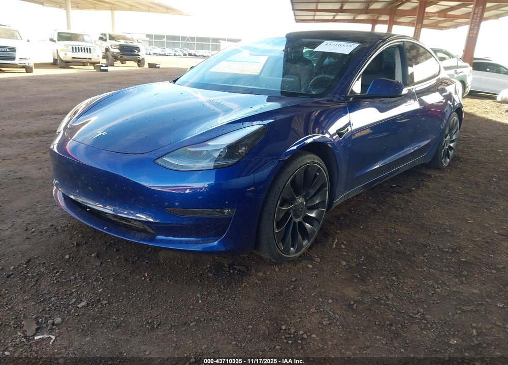 2022 TESLA MODEL 3 PERFORMANCE DUAL MOTOR ALL-WHEEL DRIVE VIN: 5YJ3E1EC7NF202513