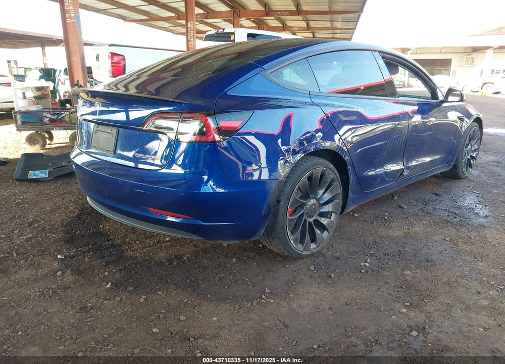 2022 TESLA MODEL 3 PERFORMANCE DUAL MOTOR ALL-WHEEL DRIVE VIN: 5YJ3E1EC7NF202513