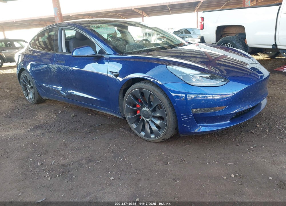 2022 TESLA MODEL 3 PERFORMANCE DUAL MOTOR ALL-WHEEL DRIVE VIN: 5YJ3E1EC7NF202513