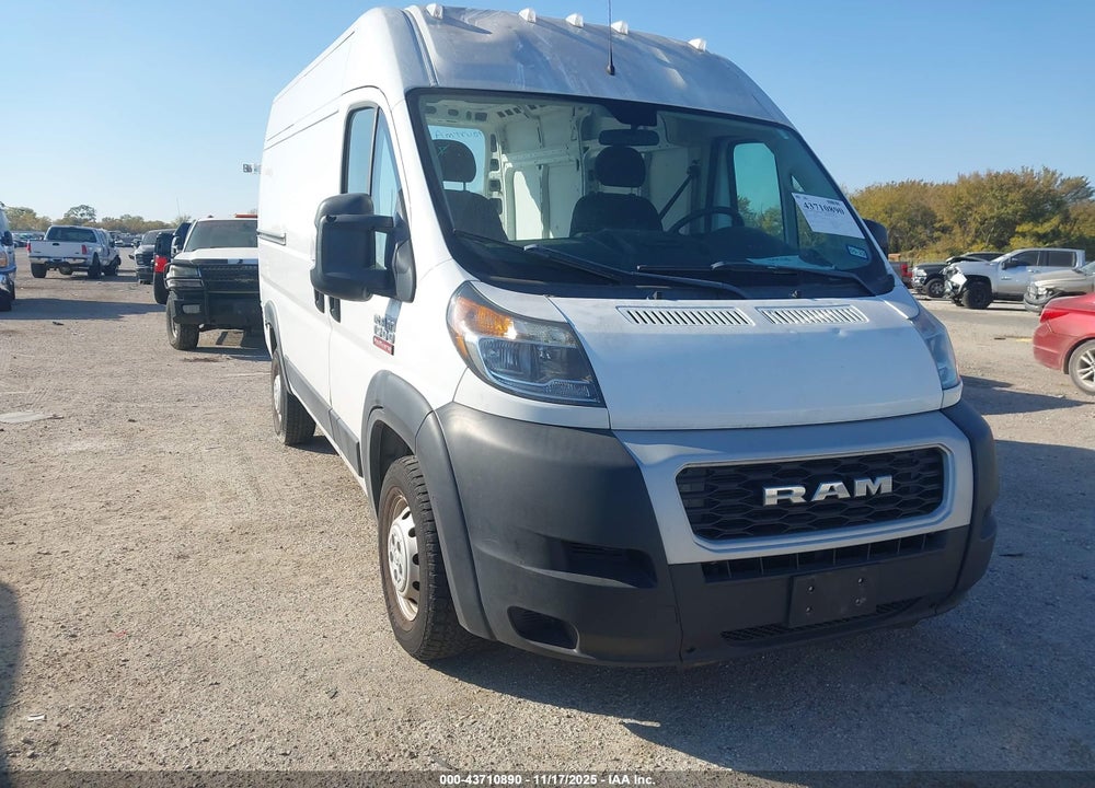 2020 RAM PROMASTER 1500 HIGH ROOF 136 WB VIN: 3C6TRVBGXLE103133