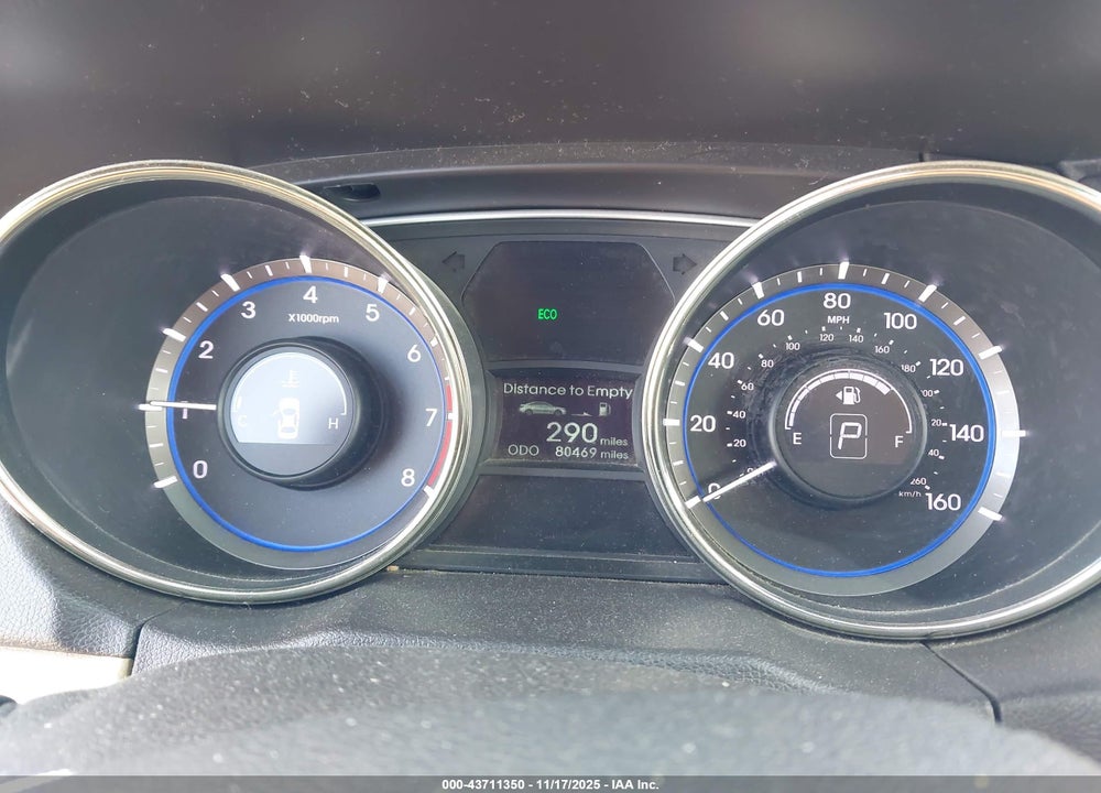 2011 HYUNDAI SONATA GLS VIN: 5NPEB4AC1BH187156
