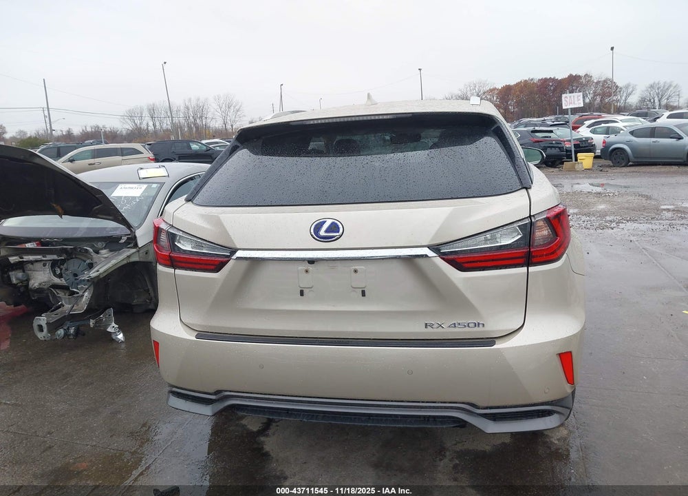 2017 LEXUS RX 450H VIN: 2T2BGMCA1HC019573